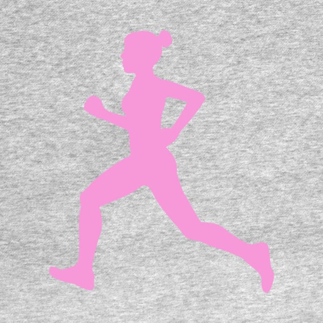 Pink Running Girl by XOOXOO